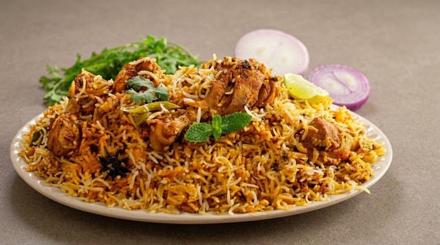 Chicken Dum Biryani Family.