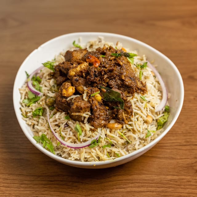 Goat Pulav Jumbo.
